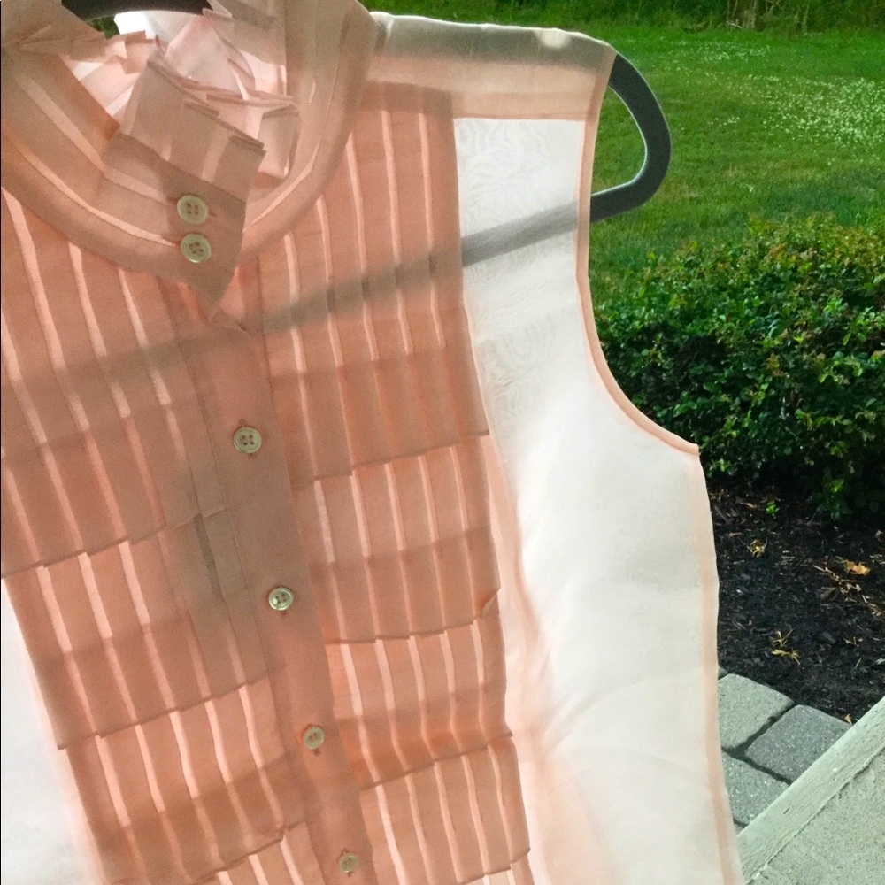 Oscar De La Renta Pink Brand New Blouse Size 8.